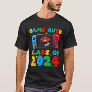 Game Over Cl Of Video Gamer Students Funny Graduat T-Shirt
