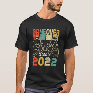 Game Over Class Of 2022 Video Games Vintage Gradua T-Shirt