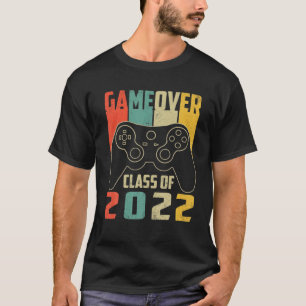 Game Over Class Of 2022 Video Games Vintage Gradua T-Shirt