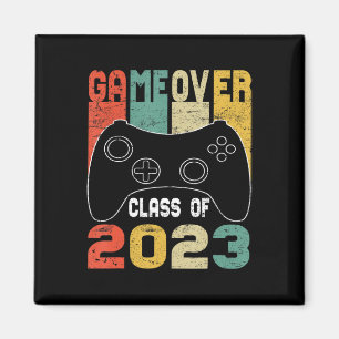Game Over Class of 2023 Video Games Vintage Gradua Magnet