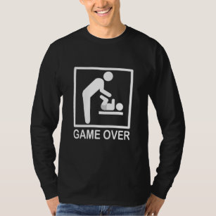 Game Over Dad Funny Pictogram T-Shirt