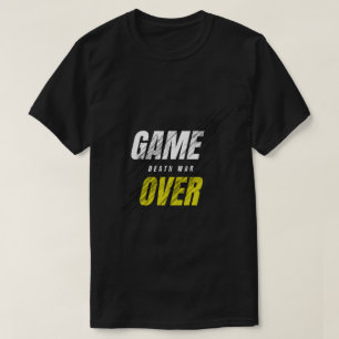Game Over Death War Grunge Design T-Shirt