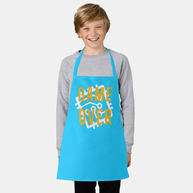 Game Over Digital Circuit Apron (Worn)