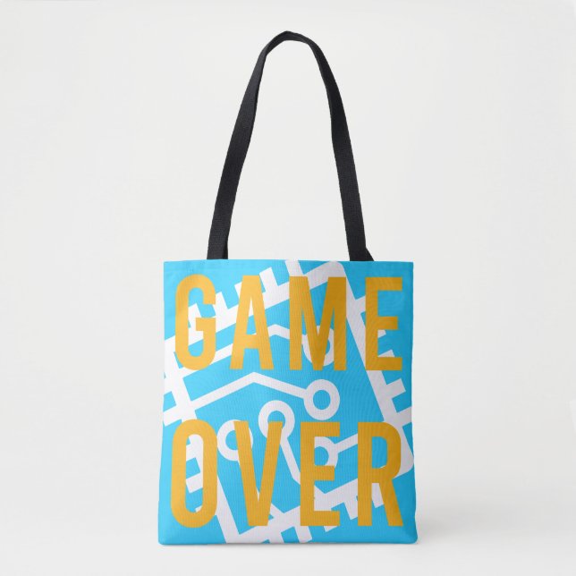 Game Over Digital Circuit Tote Bag (Front)