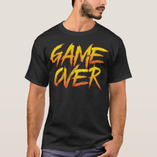 Game Over Distressed Typography T-Shirt