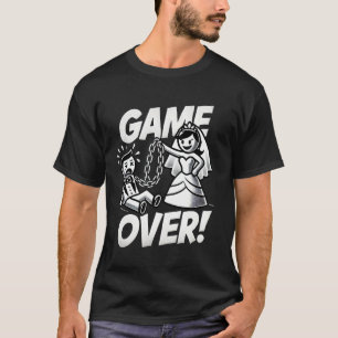 Game Over Funny Groom T-Shirt for Bachelor Party