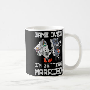Game over getting married gamer bachelor party coffee mug