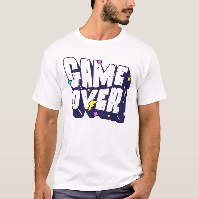 Game Over Graphic T-Shirt – Retro Gamer Tee  (Front)