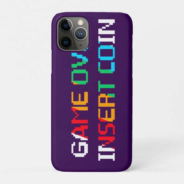 Game Over Insert Coin Case-Mate iPhone Case (Back)