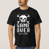 Game Over Insert Coin for Highscore Retro Gamer