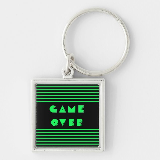 Game Over Key Ring (Front)
