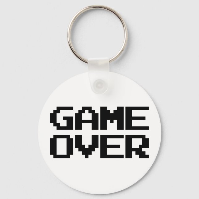 Game Over Key Ring (Front)
