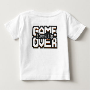 Game Over, Level Up: Pixelated Retro Game World Baby T-Shirt