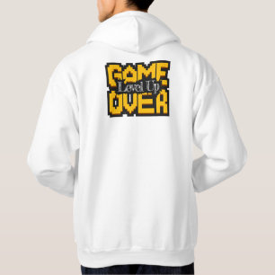 Game Over, Level Up: Pixelated Retro Game World Hoodie
