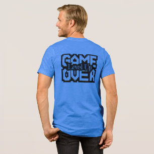 Game Over, Level Up: Pixelated Retro Game World Tri-Blend Shirt