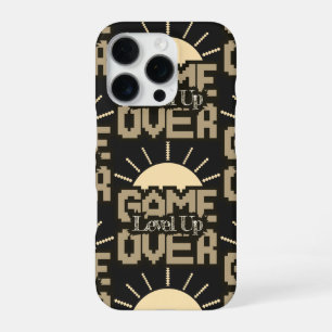 Game Over, Level Up: Retro Pixel Block Adventure iPhone 16 Pro Case