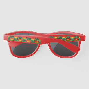 Game Over, Level Up: Retro Pixel Block Adventure Sunglasses