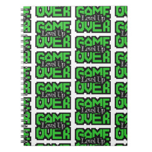 Game Over, Level Up: Retro Pixel Sandbox Adventure Notebook