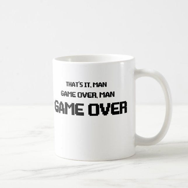 GAME OVER MAN COFFEE MUG (Right)
