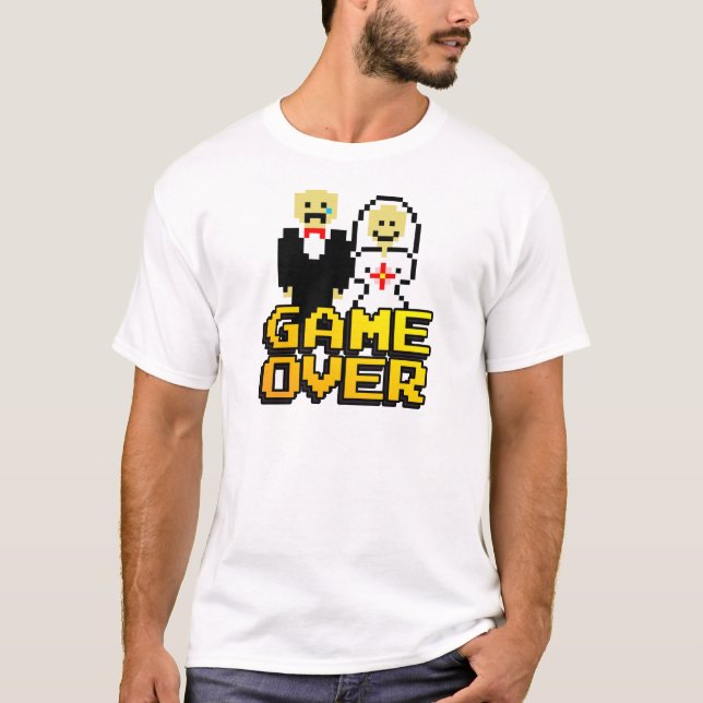 Game over marriage (8-bit) T-Shirt (Front)