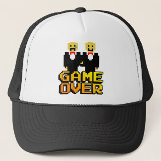 "Game Over" Marriage (Gay, 8-bit) Trucker Hat