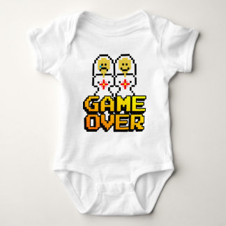 Game Over Marriage (Lesbian, 8-bit) Baby Bodysuit
