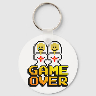 Game Over Marriage (Lesbian, 8-bit) Key Ring