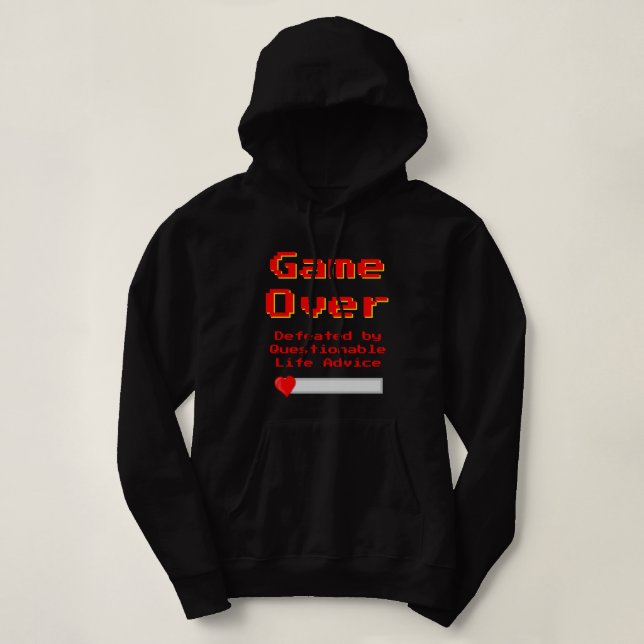 Game Over Meme Hoodie Sweatshirt  (Design Front)