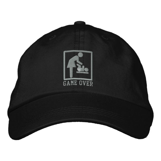 Game Over Mum Embroidered Hat (Front)