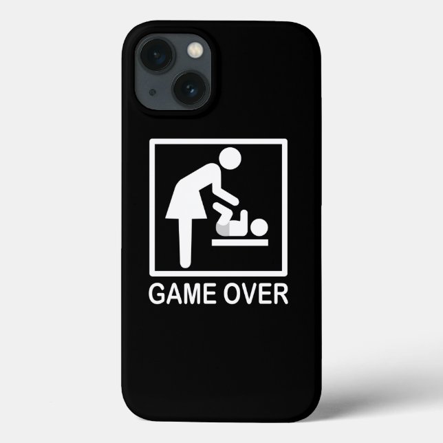 Game Over Mum Funny Pictograph Case-Mate iPhone Case (Back)