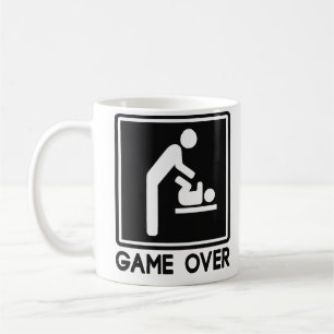 Game Over New Baby for Parent Dad Coffee Mug