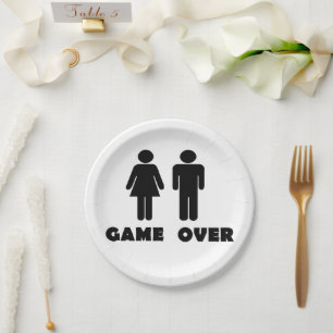 Game over paper plate