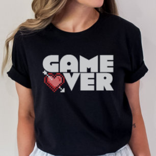 Game Over Pixilated Gamer  T-Shirt