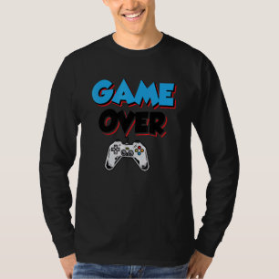 Game Over Play Again Yes No Video Game Player Gami T-Shirt
