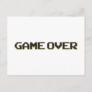 Game Over Postcard