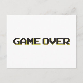 Game Over Postcard