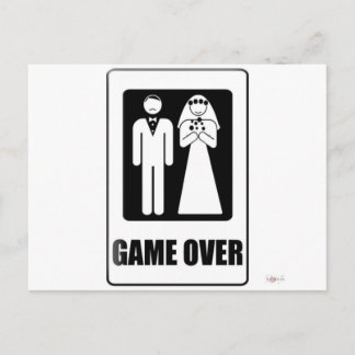 Game Over Postcard