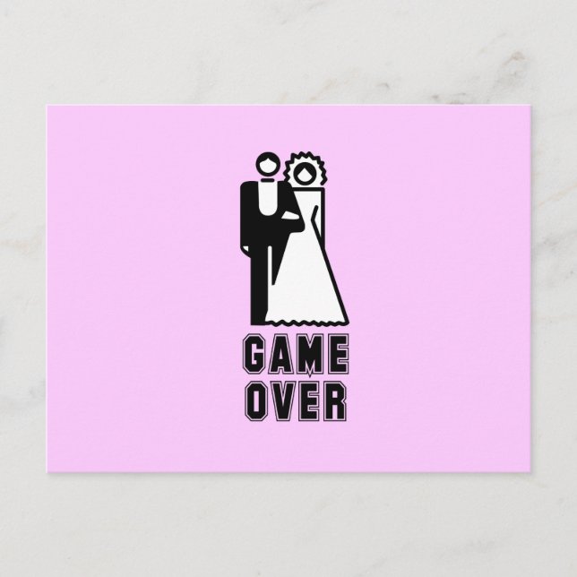 GAME OVER POSTCARD (Front)