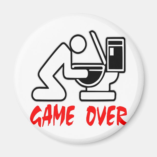 Game Over Puking Magnet (Front)