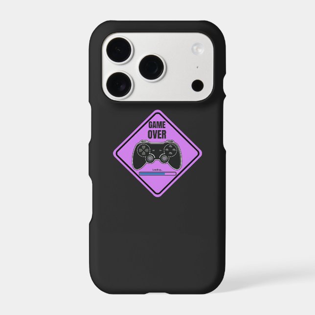 Game Over Purple  iPhone Case (Back)