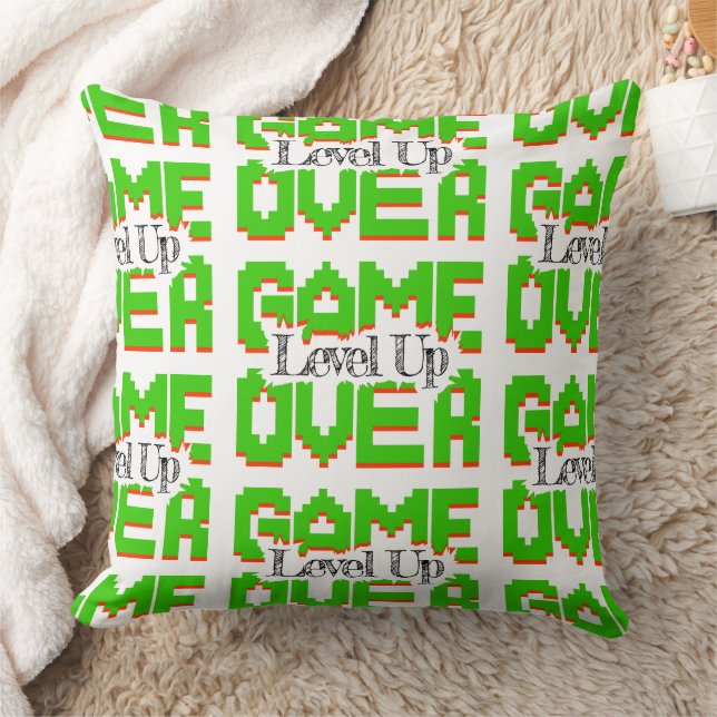 Game Over: Restore Old-School Fun, Level Up Today Cushion (Blanket)