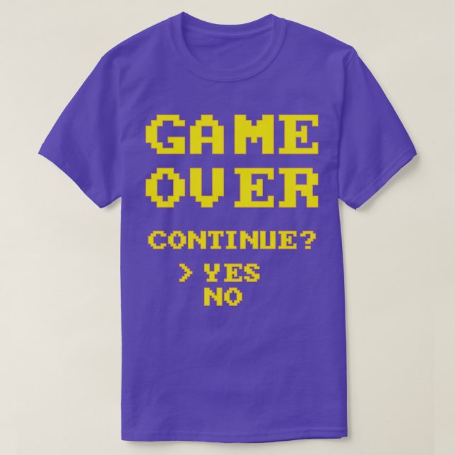 Game Over Retro Gaming Pixel Art T-Shirt (Design Front)