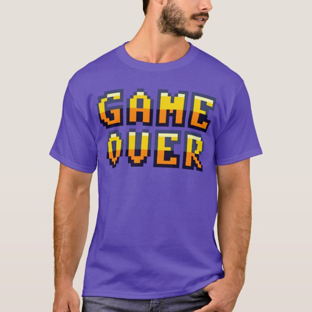 Game Over retrogaming vintage piels friends T-Shirt (Front)