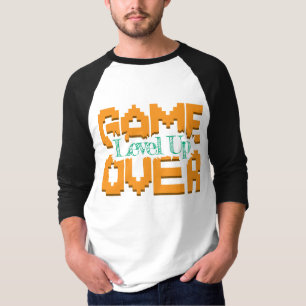 Game Over, Revive Vintage Games and Level Up T-Shirt