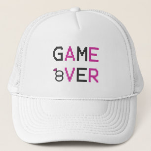 Game over ring wedding trucker hat