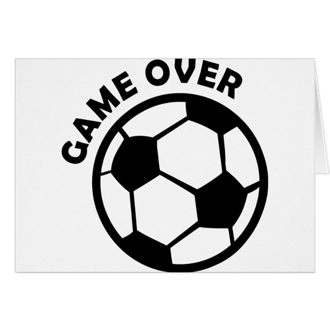 game over soccer ball (Front Horizontal)