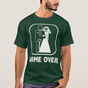 Game Over Stag Party FunnyBride Groom T-Shirt