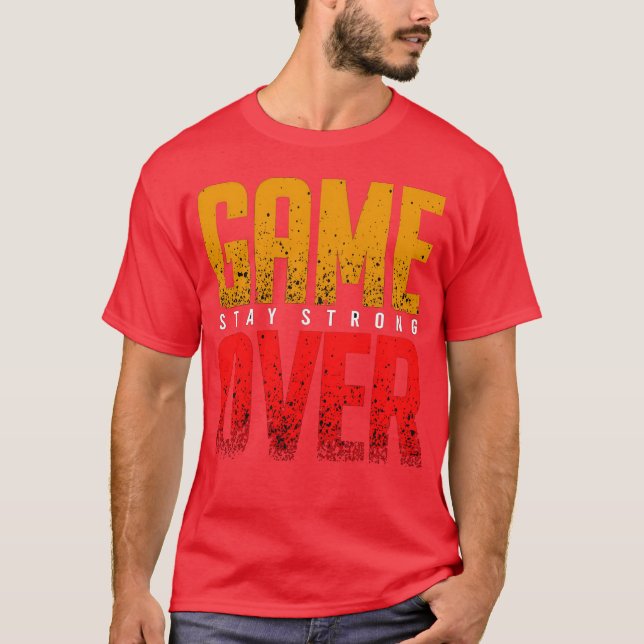Game over vector t shirt design boy (Front)