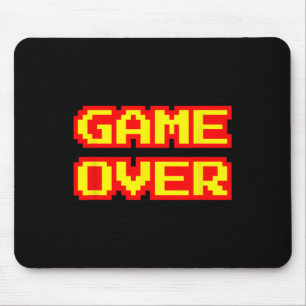 Game Over Vintage Retro Arcade Video Games Gaming  Mouse Pad