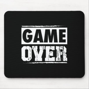 Game Over Vintage Retro Video Games Gaming Arcade  Mouse Pad
